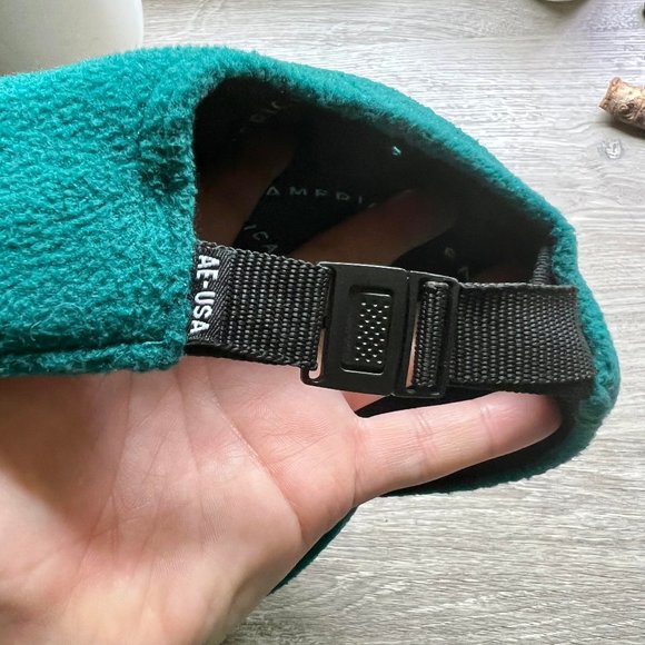NWOT Fleece Vintage 90's Teal Green Hat - Picture 3 of 5